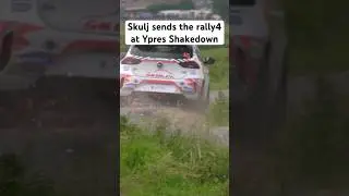 Skulj sends the Corsa Rally4 during the Ypres Rally #rally #rallye #fun