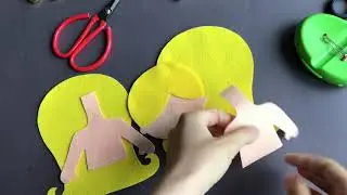 Пошив куклы из фетра с принтом | Felt Doll Sewing