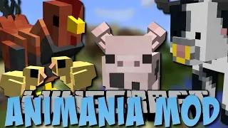 Minecraft Animania Mod (Neue Hühner, Schweine, Kühe und Hamster)