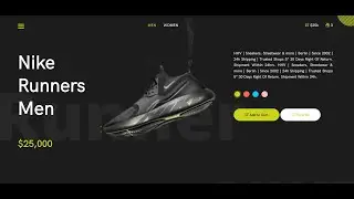 Ecommerce Product Page with HTML/CSS  (Nike Shoe Product Page)
