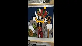 Scrooge McDuck Money Rug. Tufting