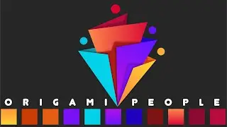 تصميم شعار ثلاثي الابعاد ادوبي اليستريتور ||  Personas Origami Logo Adobe Illustrator