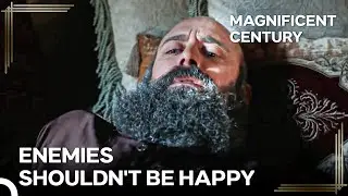 Suleiman Hides That He's Passed Out | Magnificent Century Episode 117