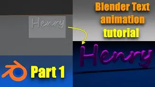 Blender Text Animation Tutorial | How to Animate Text in blender | Part 1
