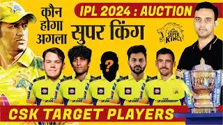 अगला सुपर किंग कौन | IPL 2024 CSK Target Players | Chennai Super Kings | Set at mini Auction | Dhoni