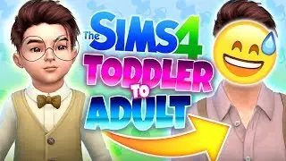 😡THE HARDEST CHALLENGE😡 -  Sims 4 Toddler to Adult CAS Challenge!