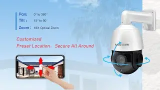 PTZ-4518X-IZ 5MP Full HD Camera | 360° PTZ Camera | Hikvision Compatible 18X Zoom Night Vision