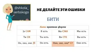 Сербский язык онлайн  — частотные ошибки