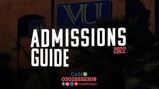 VU Admissions Guide |  Virtual University Spring Admissions | Online Admission Procedure Spring-2022