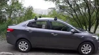 Багажник ATLANT базовый типа Е для KIA RIO 2015, алюминий, прямоугольный профиль KIA RIO NEW 2015