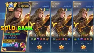 HOW TO PLAY & CARRY YOUR TEAM USING LANCELOT IN SOLO RANKED GAME? ( SUPER INTENSE MATCH! )