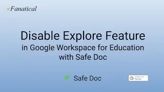 How to Block Explore Feature in Google Workspace for Education | Disable explore tool in google docs