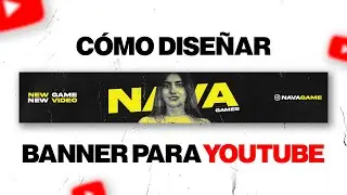 Cómo diseñar banner para Youtube + Plantilla GRATIS 🔥 Tutorial Photoshop CC 2024 Fácil y Rápido