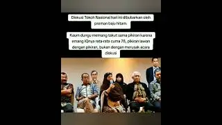 VIRAL! Diskusi Tokoh Nasional Hari Ini Dibubarkan Preman Baju Hitam