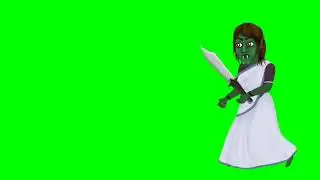 chudel walking shord green screen video