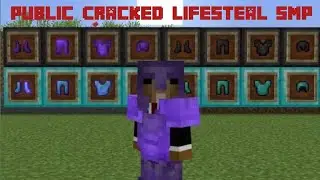 Join My Public Cracked Lifesteal SMP 24/7 online | Java + Bedrock | 1.16/1.17/1.18