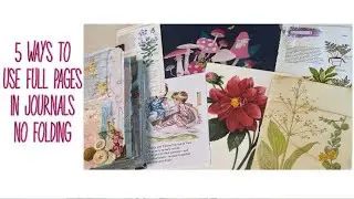 5 ways to use full pages in journals without folding // 12x12 pages & full image book pages