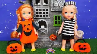 Halloween Party!! Elsie and Annie Halloween costumes Trick or Treat
