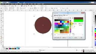 How to  Change uniform color in Corel DrawX6
