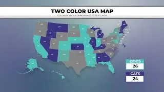 USA Smart Charts Data-Driven Infographics | After Effects Project Files - Videohive template