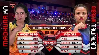 Ribasuk Lyngdoh vs Madhura KN | Rohtak Rowdies vs Kiraak Hyderabad | Full Match | 2023 | Pro Panja