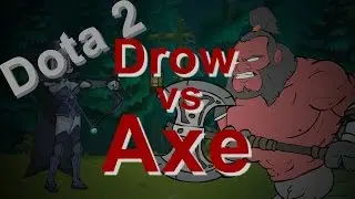 Drow Ranger VS Axe | Dota 2 cartoon| (おっぱい)