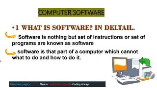 what is computer software 💻 And type of software 👩‍💻 Computer Basic information ℹ️