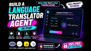Build Language Translator in PHP ⚡ Real-Time & File Translation