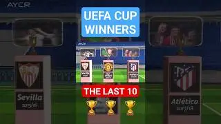 THE LAST 10 FOOTBALL TEAM TO WIN THE EUROPA LEAGUE CUP #sevilla  #realmadrid #chelsea chelsea #uefa
