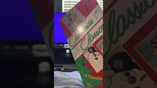 Vhs tape reveal and opening and closing to Christmas classic tape