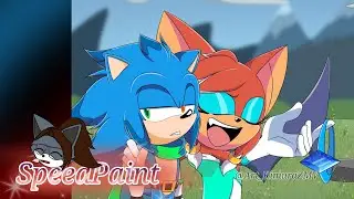 SpeedPaint Redraw Panel de Sonic y Rouge con Dimont y Zack :3