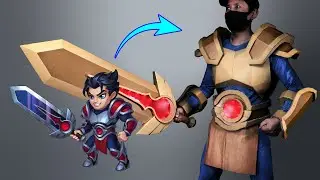 【HERO WARS】Making Sword and Body Armor with Cardboard!