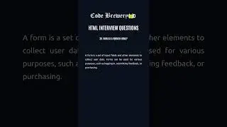 39. What is a form in HTML?