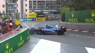 alonso crash monaco