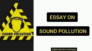 Essay on Sound Pollution in English  | Sound Pollution | Noise Pollution