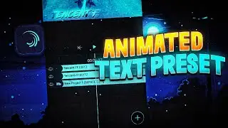 ALIGHT MOTION TEXT PRESET || ALIGHT MOTION || FREE FIRE VIDEO EDITING