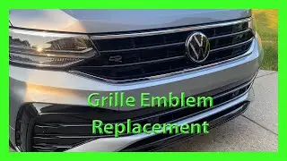 Changing the Grille emblem on a VW Tiguan.