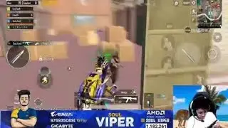 Soul Viper 1v4 OP Clutch in gergopool #BGMI