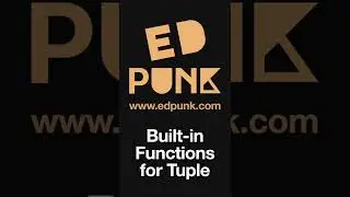 [Day 67] Python Built-in Functions that can be used for a Tuple | Dark Mode 