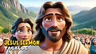 JESUS' SERMON ON THE MOUNT | BIBLE STORY TAGALOG VERSION | AI ANIMATION