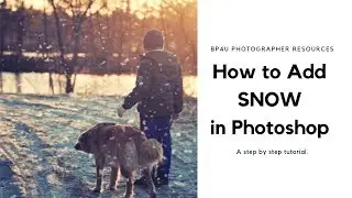 How to Add Snow in Photoshop