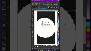 how to trace signature and change the color on CorelDRAW 