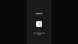 I guess