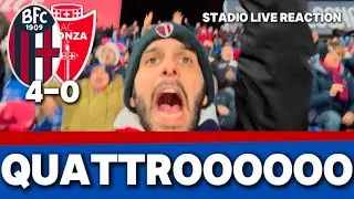 BOLOGNA MONZA 4-0 STADIO LIVE REACTION ❤️💙 NON C’È STORIA - SI URLA E SI ESULTA