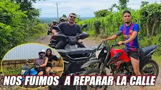 Agarramos la motorizadas y nos fuimos a ver  l0o que la lluvia daño