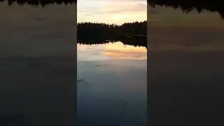 Небо играет красками #красота #shorfs #небо #краски #озеро #лето