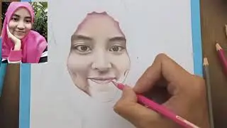 Menggambar Wajah Mba SHELVIANA - PART 1 ( Bagian Wajah )