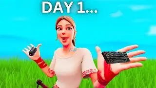 Day 1 of trying to get better at keyboard (Fortnite) Its bad... #fortnite #fortniteclips #gaming