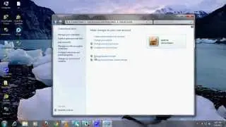 How to change your password and manage your accounts in windows 7