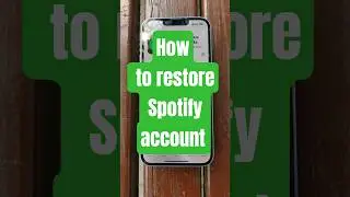 How to restore Spotify account
